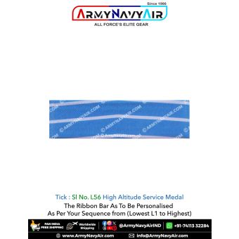 (L56) High Altitude Service Ribbon Bar : ArmyNavyAir.com