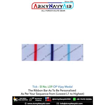 (L59) OP Vijay Ribbon Bar : ArmyNavyAir.com