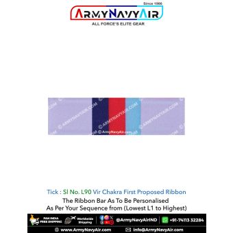 (L90) Vir Chakra First Proposed Ribbon Bar : ArmyNavyAir.com