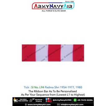 (L94) Padma Shri 1954-1977, 1980 Ribbon Bar : ArmyNavyAir.com