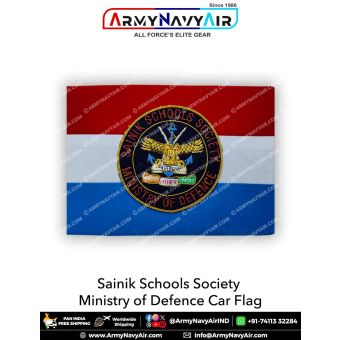 Sainik School Society Car Flag : ArmyNavyAir.Com