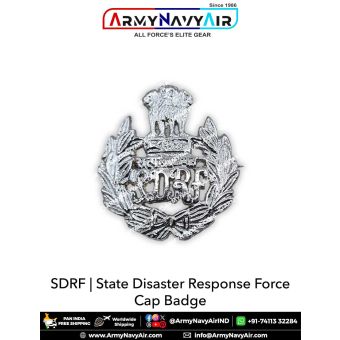 SDRF | State Disaster Response Force Cap Badge : ArmyNavyAir
