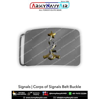 Signals Belt Buckle : ArmyNavyAir.com