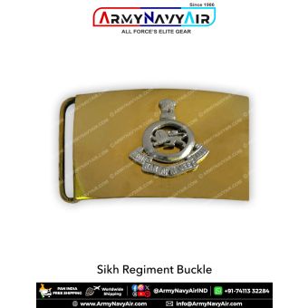 Sikh Regiment Belt Buckle : ArmyNavyAir.com