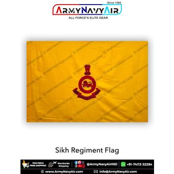 Indian Army Sikh Regiment Flag : ArmyNavyAir.com