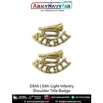 Sikhli Infantry Shoulder Title Badge : ArmyNavyAir.com