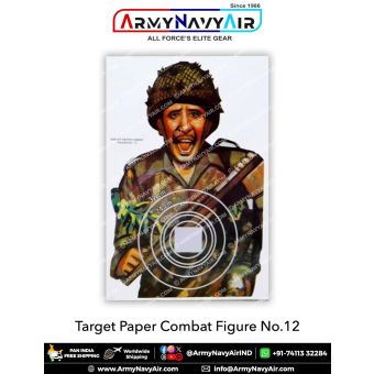 Target Paper Combat Fig No12 (Pack Of 100) : ArmyNavyAir.com