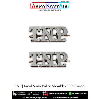 Tamil Nadu Police Shoulder Title Badge : ArmyNavyAir.com
