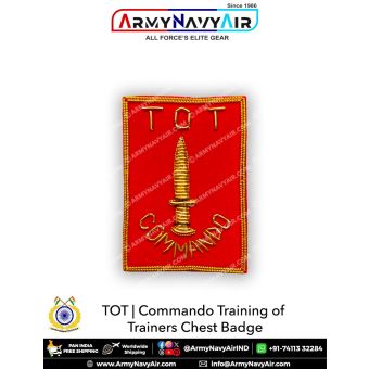 TOT | Commando Training Of Trainers Chest Badge : ArmyNavyAir.com