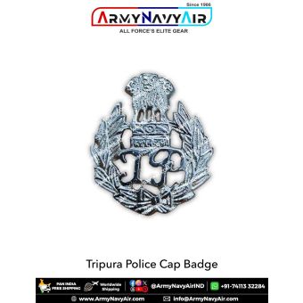 Tripura Police Cap Badge : ArmyNavyAir.com