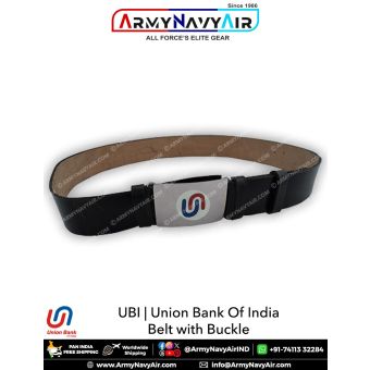 UBI | Union Bank of India Security Guard Uniforms Dress Accessories : ArmyNavyAir.com-Belt with Buckle