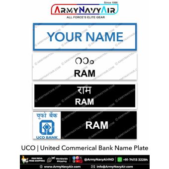 UCO Uniform Name Plate (Acrylic) - ArmyNavyAir.com