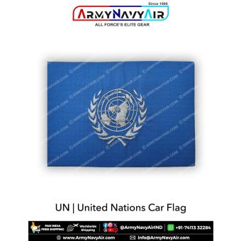 UN | United Nations Car Flag : ArmyNavyAir.Com