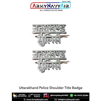 Uttarakhand Police Shoulder Title Badge : ArmyNavyAir.com