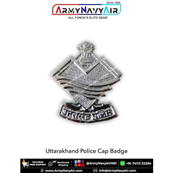 Uttarakhand Police Cap Badge : ArmyNavyAir.com