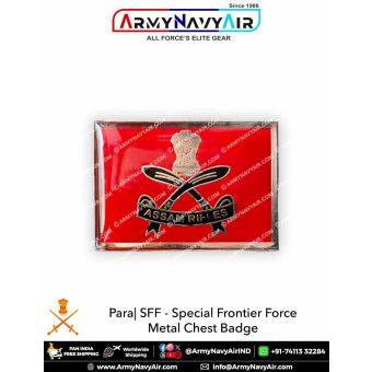 Assam Rifles Metal Chest Badge : ArmyNavyAir.com