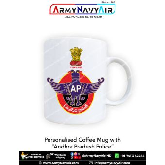 Personalised Coffee Mugs with Andhra Police : ArmyNavyAir.com