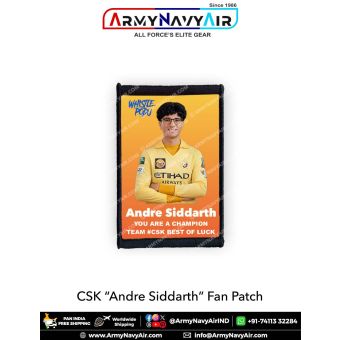 CSK Andre Siddarth Fan Patch - Must Have For True Fans! : ArmyNavyAir.com