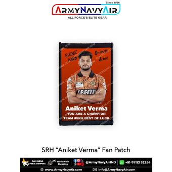 SRH Aniket Verma Fan Patch - Must Have For True Fans! : ArmyNavyAir.com
