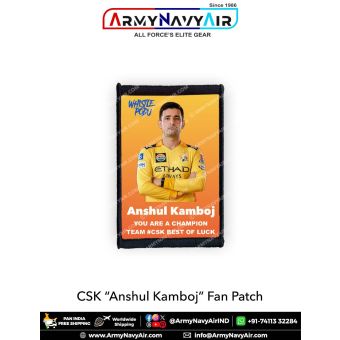 CSK Anshul Kamboj Fan Patch - Must Have For True Fans! : ArmyNavyAir.com