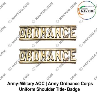 AOC Army Ordnance Corps Shoulder Title Badge : ArmyNavyAir.com