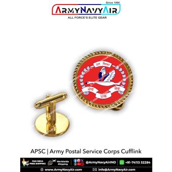 Indian Army Postal Service Cufflinks : ArmyNavyAir.com