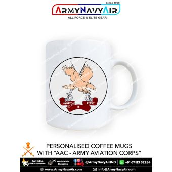 Personalised Coffee Mugs With AAC Army Aviation Corps Logo
