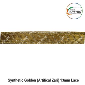 Synthetic Golden (Artifical Zari) 13mm Lace
