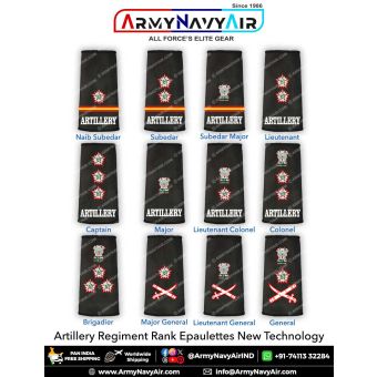 Indian Army Artillery Rank Epaulettes : ArmyNavyAir.com