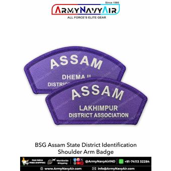 BSG Assam District Shoulder Arm Badge
