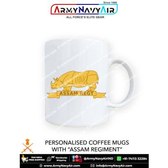 Personalised Coffee Mugs With Assam Regiment Logo