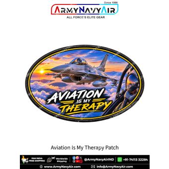 Aviation Is My Therapy Pilot Aviation Patch for Enthusiasts and Collectors