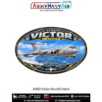 Avro Vulcan Victor Strategic Bomber Aircraft Patch for Aviation Enthusiasts and Collectors
