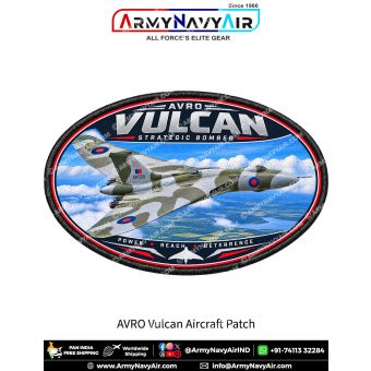 Avro Vulcan Strategic Bomber Aircraft Patch for Aviation Enthusiasts and Collectors