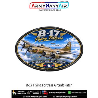 B-17 Flying Fortress Heavy Bomber Aircraft Patch for Aviation Enthusiasts and Collectors
