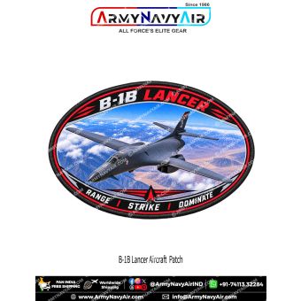B-1B Lancer Strategic Bomber Aircraft Patch for Aviation Enthusiasts and Collectors