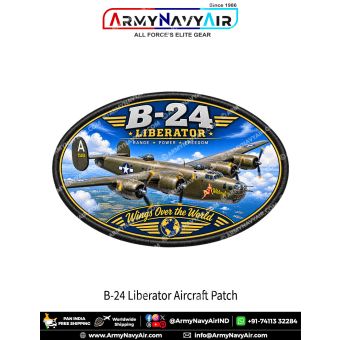 B-24 Liberator Heavy Bomber Aircraft Patch for Aviation Enthusiasts and Collectors