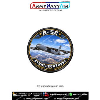 B-52 Stratofortress Bomber Aircraft Patch for Aviation Enthusiasts and Collectors