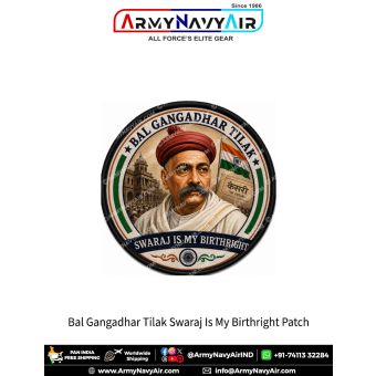Bal Gangadhar Tilak Swaraj Is My Birthright Patch