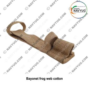Armed Forces-Police-Security (Bayonet Frog Cotton Web ) Web Equipment A Tubular Scabbard Fits Securing Bayonet With Provision in Back For Accommodate For Waist Belt