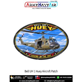 Bell UH-1 Huey Utility Helicopter Patch for Aviation Enthusiasts and Collectors