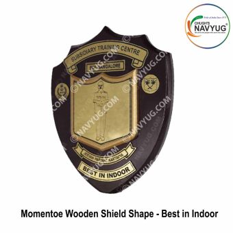 Momentoe Wooden Shield Shape For Passing Out Parade | Attestation Parade -BEST IN INDOOR