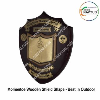 Momentoe Wooden Shield Shape For Passing Out Parade | Attestation Parade -BEST IN OUTDOOR