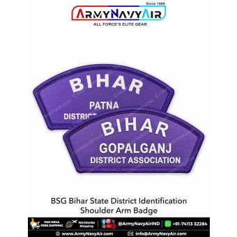 BSG Bihar District Shoulder Arm Badge