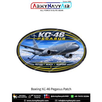 Boeing KC-46 Pegasus Aerial Refueling Tanker Aircraft Patch for Aviation Enthusiasts and Collectors