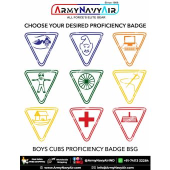Boy Cub Proficiency Badge BSG : ArmyNavyAir.com