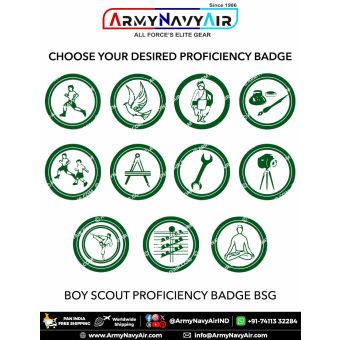 BSG Scout Boy Proficiency Badges : ArmyNavyAir.com