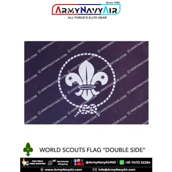 BS&G | Bharat Scouts-Guide Flags World-Association-Troops -World Scout Flag H 120 x L 180 cms