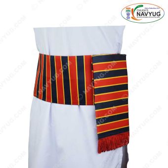 BSF Cummerbund |Border Security Force Ceremonial Kamarbund with Jhallar