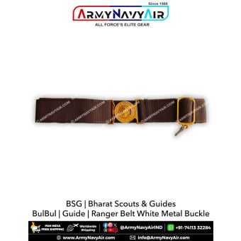 BSG Guide Belt White Metal Buckle : ArmyNavyAir.com